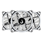 Kit com 3 Fans Rise Mode Energy, 120mm, ARGB, Preto - FN-02-RGB-5V