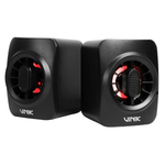 Caixa de Som Gamer Vinik Eclipse 6W 2.0 Led Rainbow - VSPKG6WEC