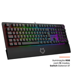Teclado Mecânico Gamer Husky Anchorage, RGB, Switch Gateron EF Brown - HTG200PTMA