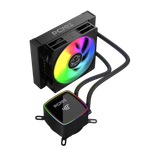 Water Cooler PCYES Duley 120mm Black Vulcan ARGB com Display - TDP 200W - WCDLY120