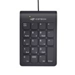 Teclado Numérico C3Tech USB KN-12BK - Preto