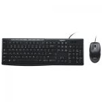 Kit Teclado e Mouse Logitech MK200 USB Preto
