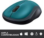Mouse Logitech Wireless M185 Azul