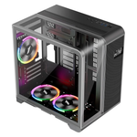 Gabinete Gamer 1STPLAYER RT5, Lateral em Vidro Temperado, Preto - RT5-BK