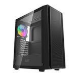 Gabinete Gamer Aigo Darkflash DK353, ARGB, Lateral de Vidro, 4 Fans, Preto, DK353-BK