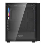 Gabinete Gamer Aigo Darkflash DK353, ARGB, Lateral de Vidro, 4 Fans, Preto, DK353-BK