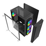 Gabinete Gamer Aigo Darkflash DK353, ARGB, Lateral de Vidro, 4 Fans, Preto, DK353-BK