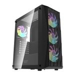 Gabinete Gamer Aigo Darkflash DK352, ARGB, Lateral de Vidro, 4 Fans, DK352-MESH-4F