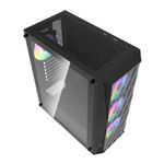 Gabinete Gamer Aigo Darkflash DK352, ARGB, Lateral de Vidro, 4 Fans, DK352-MESH-4F
