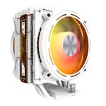 Cooler para Processador Aigo DarkFlash E400, ARGB, 2x120mm, Branco, E400-DUAL-WH