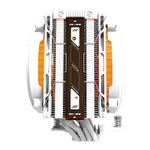 Cooler para Processador Aigo DarkFlash E400, ARGB, 2x120mm, Branco, E400-DUAL-WH