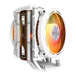 Cooler para Processador Aigo DarkFlash E400, ARGB, 2x120mm, Branco, E400-DUAL-WH