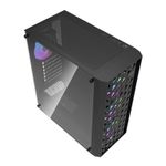Gabinete Gamer Aigo Darkflash DK351, RGB, Lateral de Vidro, Com 4 Fans, DK351-BK