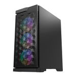 Gabinete Gamer Aigo Darkflash DK361, ARGB, Lateral de Vidro, Com 4 Fans, DK361-BK