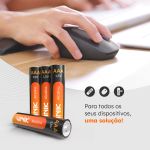 Pilha Alcalina Vinik AAA 8 Unidades  1.5V 900 MAH - VP3AB8A