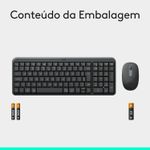 Teclado e Mouse Logitech Wireless/Bluetooth MK250, 920-013516