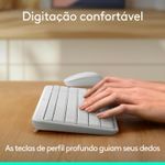 Teclado e Mouse Logitech Wireless/Bluetooth MK250 Branco, 920-013516