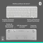 Teclado e Mouse Logitech Wireless/Bluetooth MK250 Branco, 920-013516