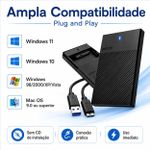 Gaveta Externa HD Exbom 2,5