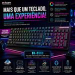 Teclado Gamer Mecânico Exbom BK-G500 RGB, Switch Azul
