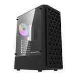 Gabinete Gamer Aigo DarkFlash DK300, Lateral de Vidro, Com 4 Fans, Preto, DK300-BK