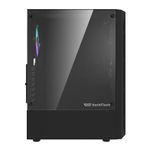 Gabinete Gamer Aigo DarkFlash DK300, Lateral de Vidro, Com 4 Fans, Preto, DK300-BK