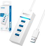 HUB USB 3.0 com 4 Portas com Led Indicador Exbom UH-30