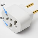 Adaptador de Tomada Benjamin 10a/20a 250v