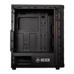 Gabinete Gamer Mancer Hexer, Rainbow, Lateral de Vidro, Com 3 Fans, Preto, MCR-HEX-RB01