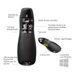 Apresentador Exbom LPT-8  Wireless Preto