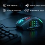 Mouse Redragon M908 Impact RGB 12400DPI, 12 Botões Programáveis