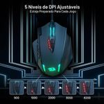 Mouse Redragon M908 Impact RGB 12400DPI, 12 Botões Programáveis