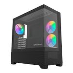 Gabinete Gamer Aigo Darkflash Panoramic DS900 Air, Rainbow, Lateral de Vidro, Com 3 Fans