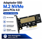 Adaptador SSD M.2 Nvme Gen4 para PCI-e 4.0