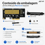Adaptador SSD M.2 Nvme Gen4 para PCI-e 4.0