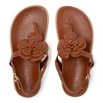 Flat Sandal Couro Palma Carmel