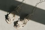 Sandália Flor Couro Off White 