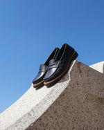 Mocassim Tratorado Couro Preto