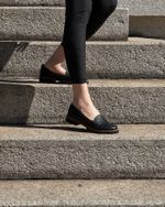 Mocassim Tratorado Couro Preto