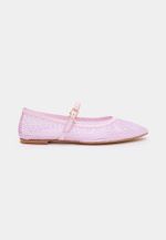 Sapatilha Tela Couro  Rosa Bubbaloo