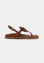 Flat Sandal Couro Palma Carmel