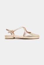 Sapatilha Matilde Couro Ouro Light 