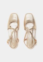 Sapatilha Matilde Couro Ouro Light 