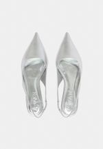 Scarpin Slingback Madeira Lina Cristal Prata