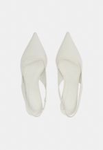 Scarpin Slingback Madeira Lina Off White 