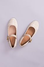 Sapatilha Manu Tweed Off White