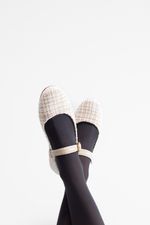 Sapatilha Manu Tweed Off White