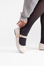 Sapatilha Manu Tweed Off White