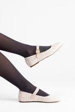 Sapatilha Manu Tweed Off White
