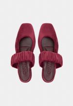 Sapatilha Ballet Franzida Velvet Bordot 